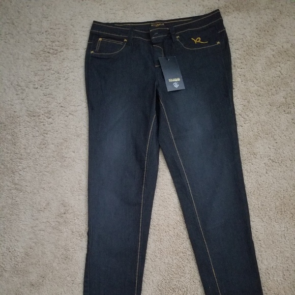 Junior's ROCAWEAR Dark Denim Jeans - Picture 1 of 5